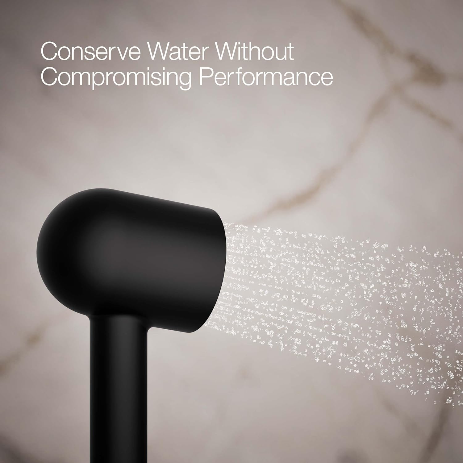 KOHLER 26286-G-BL Statement Single-Function HAND SHOWER, Maximum Spray Performance with an Easy-to-clean Surface, Matte Black, 1.75 GPM