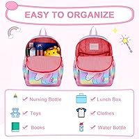 VASCHY Toddler Backpacks for Girls,Cute Water Resistant Kids