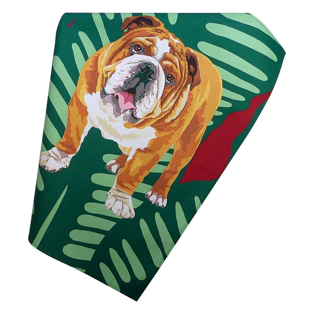 Leslie Gerry Bulldog Tea Towel