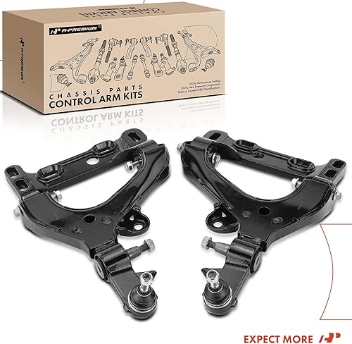 Miniatura 8 de A-Premium 2 brazos de control inferiores delanteros, con rótula y buje, compatibles con Chevrolet Trailblazer 2008-2009, GMC Envoy 2008-2009, Isuzu