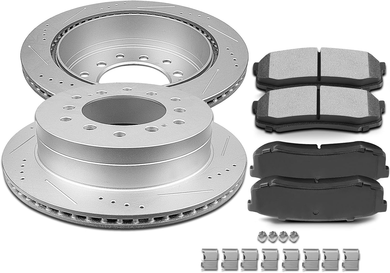 SCITOO Rear Brake Kits D606-7487 Brake Pads & 31294 Brake Rotors Fit For Lexus For GX470 2003-2009,For Toyota For 4Runner 2003-2009,For Toyota For FJ Cruiser 2007-2009,For Toyota For Sequoia 2001-2007