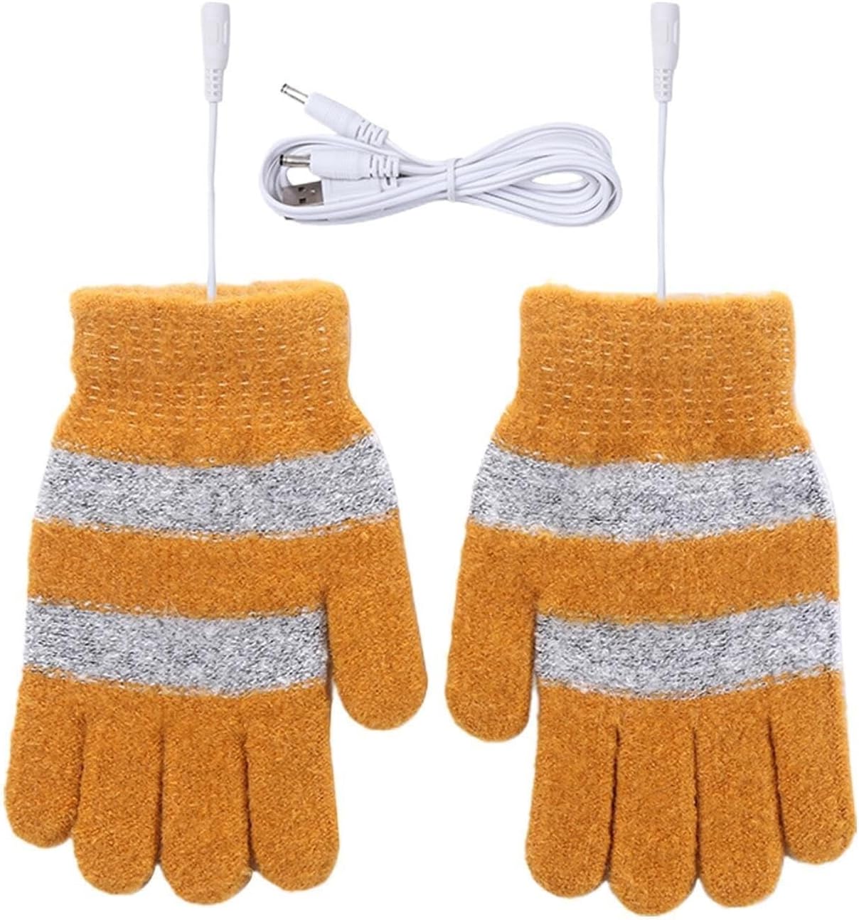 Heated Gloves for Men Women, USB Rechargeable Full-Finger Electric Heating Gloves, for Fishing, Cycling, Climbing Outdoor Sports