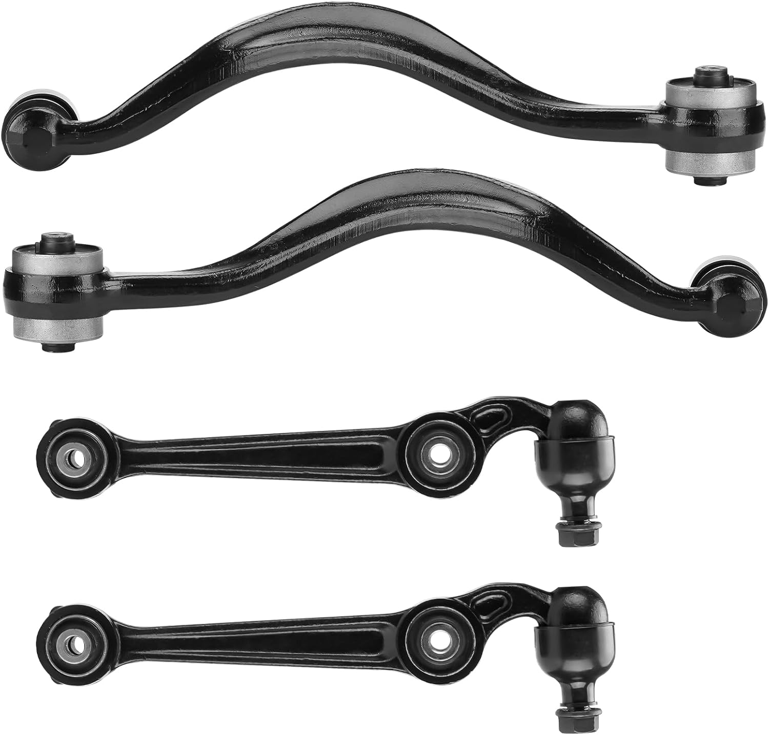 Front Lower Forward and Rearward Control Arms Kit Fit for 2007-2012 Ford Fusion Lincoln MKZ Mercury Milan with Ball Joint Front Suspension Kit - Driver and Passenger Side K620492 K620493 K620149