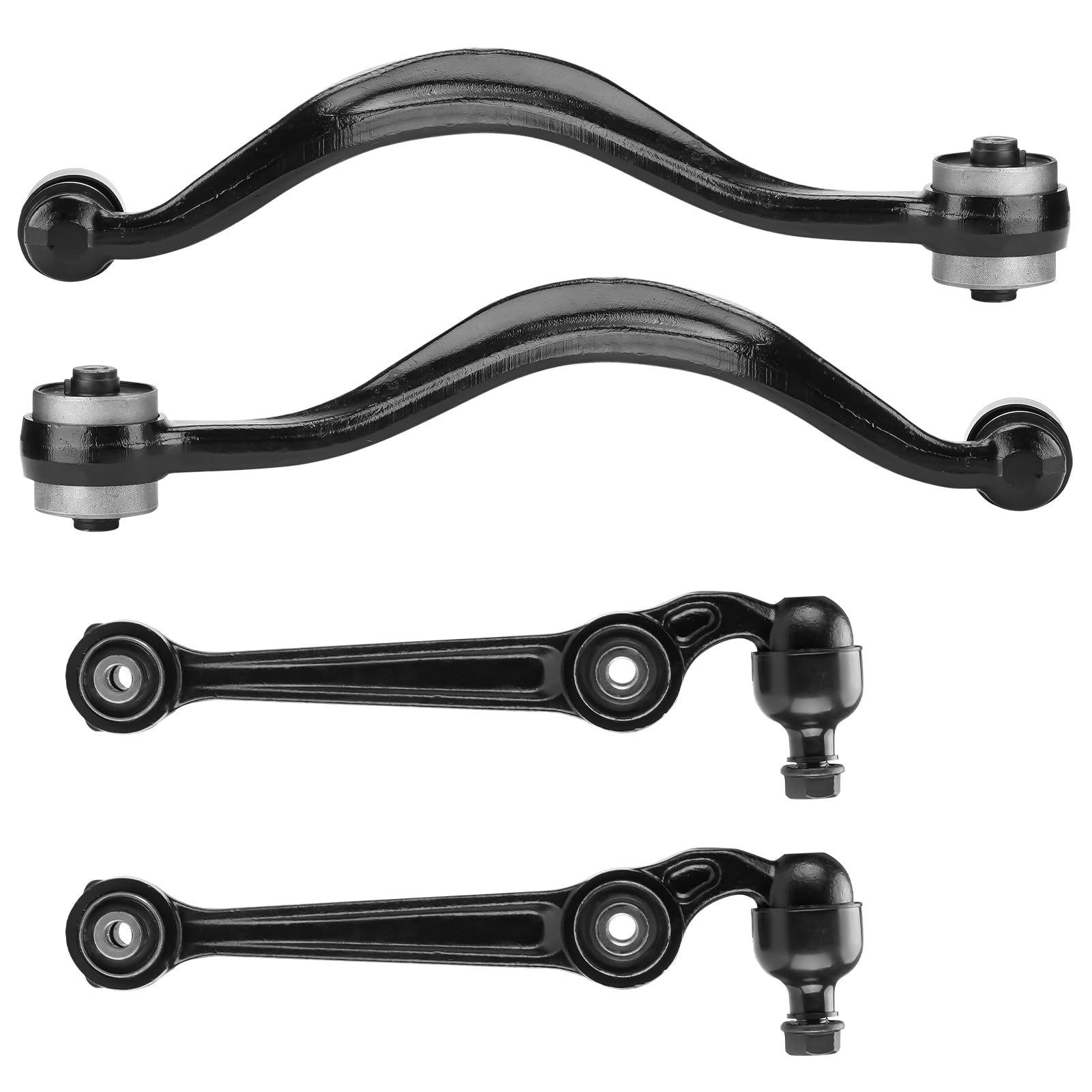Front Lower Forward and Rearward Control Arms Kit Fit for 2007-2012 Ford Fusion Lincoln MKZ Mercury Milan with Ball Joint Front Suspension Kit -