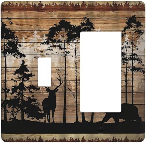 Vista 618 de Cubiertas decorativas de salida de estrella de mar playera, tablero de madera azul de concha de mar de 1 banda, decoración individual GFCI, placa