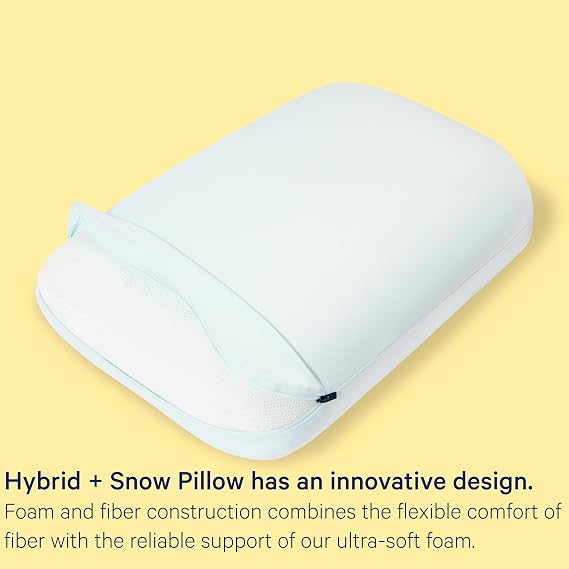 Casper Sleep Hybrid Snow & Essential Cooling Pillows Bundle, Standard