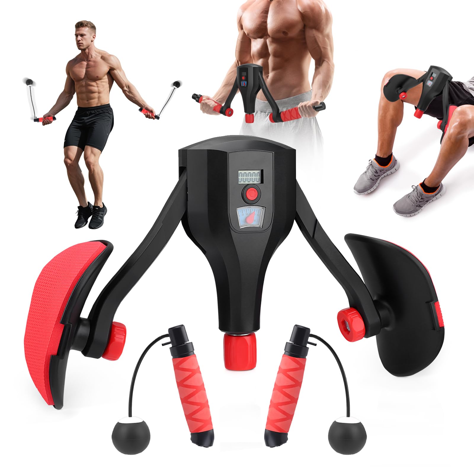 Allenatore per cosce e pavimento pelvico per uomini e donne con salto con corda senza fili, 10-60kg allenatore per gambe, prodotti per esercizi Kegel per la casa, allenamento per glutei, gambe e