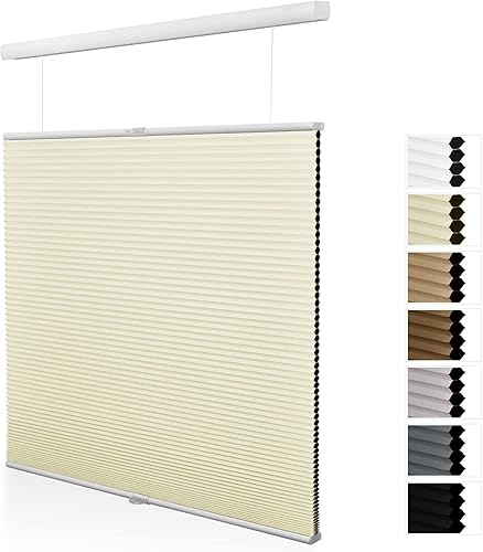 Persianas celulares opacas con diseño de panal de abeja de arriba hacia arriba, persianas de celda única para oscurecer la habitación, persianas