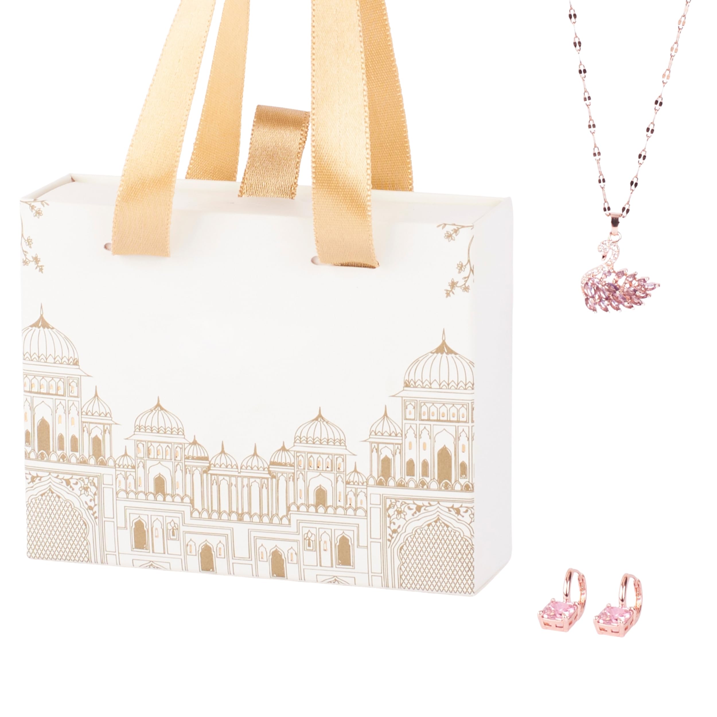 Millenia Dancing Swan Necklace and Cupid's Gem Earrings Combo | Necklaces and Earrings Set for Women | Youth Stylish Modern Anti-Tarnish Stainless Steel Accessories | Trendy Minimal Jewellery | Ideal for Birthday, Anniversary, Valentines Day, Festivals, Christmas, Secret Santa, Marriage Gift Pack-image-40