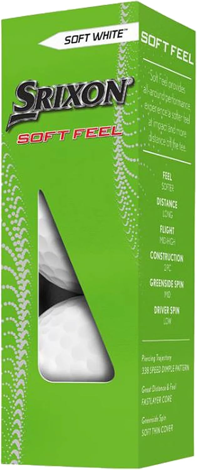 Srixon Soft Feel Custom Golf Balls - Imprint a Custom Design or Logo (Set of 12)