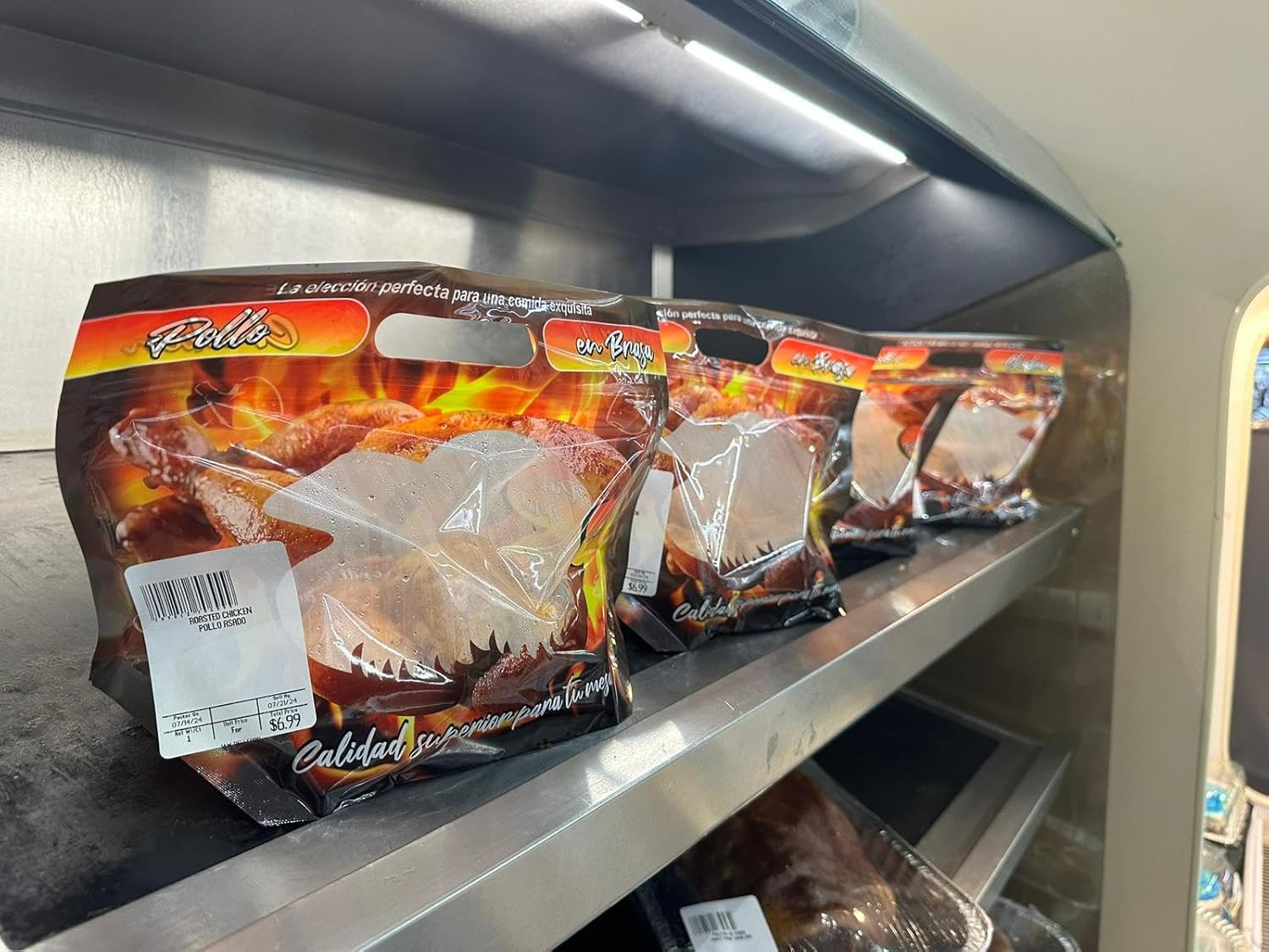 Bolsa para Pollo en Brasa o Rostizado, Comida Caliente, Ventana Anti-Empañamiento,250 unid, Roast Chicken Bag, Heat Resistant Takeout, Food Delivery, Microwaveable Safe, BPA Free, 62 Micron