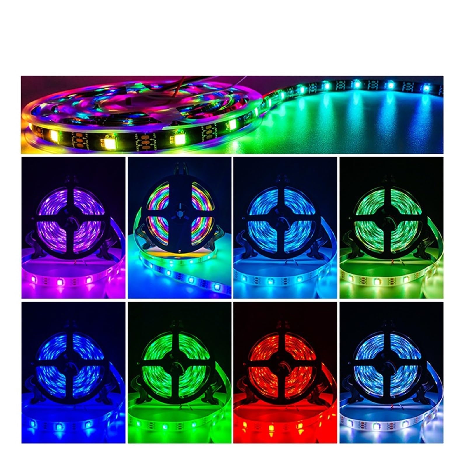 Tira de luz mágica Led 5m 5050 Adecuada for Consola de Juegos de Deportes electrónicos lámpara ktv30 5v Tira de luz Colorida de Carreras de Caballos de bajo Voltaje