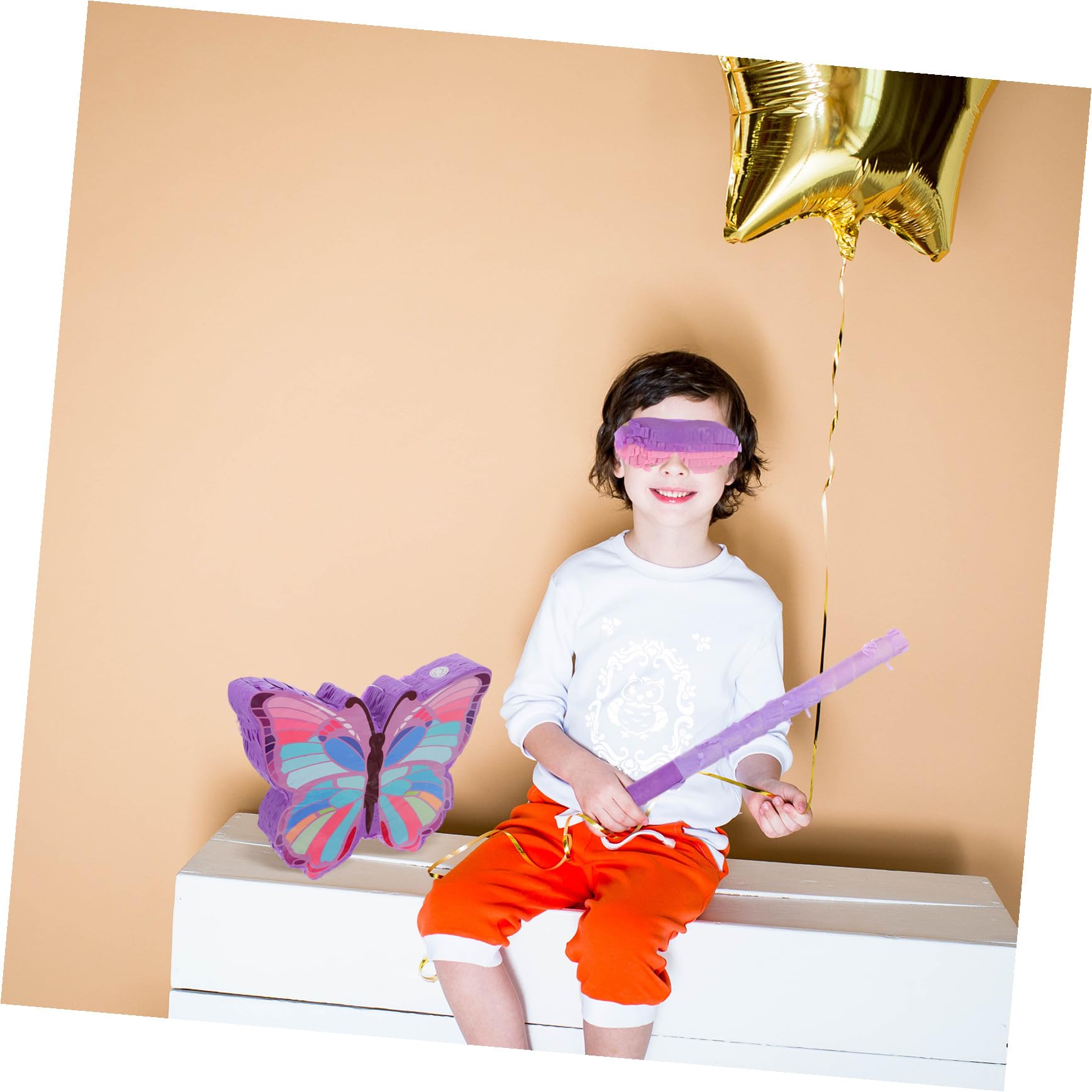 Piñata Violette 1 Set en Papier pour Fête D'anniversaire