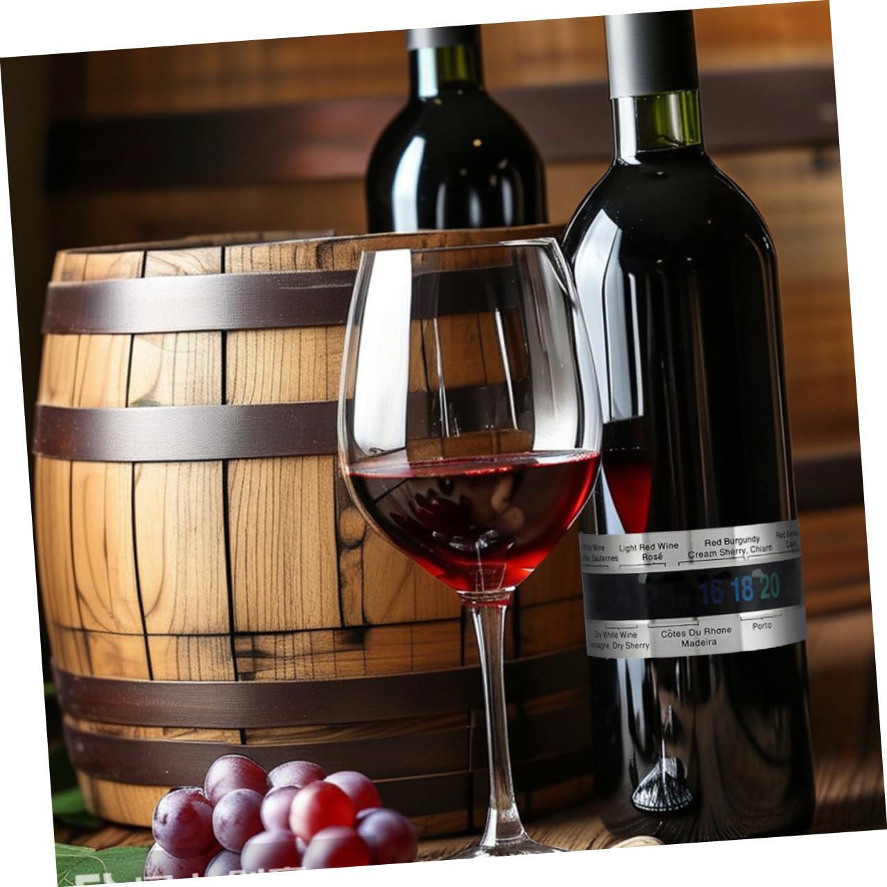 Wine Thermometer Bracelet 2pcs Stainless Steel Instant Read