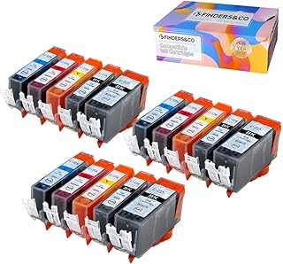 15 Pack Compatible Canon PGI-225 CLI-226 Ink High Yield Replacement for Canon Pixma MG5220 MG5320 MG6220 MG6120 MG8120 IP4820 IX6520 MX892 MX882 (3 LB, 3 SB, 3 C, 3 M, 3 Y)