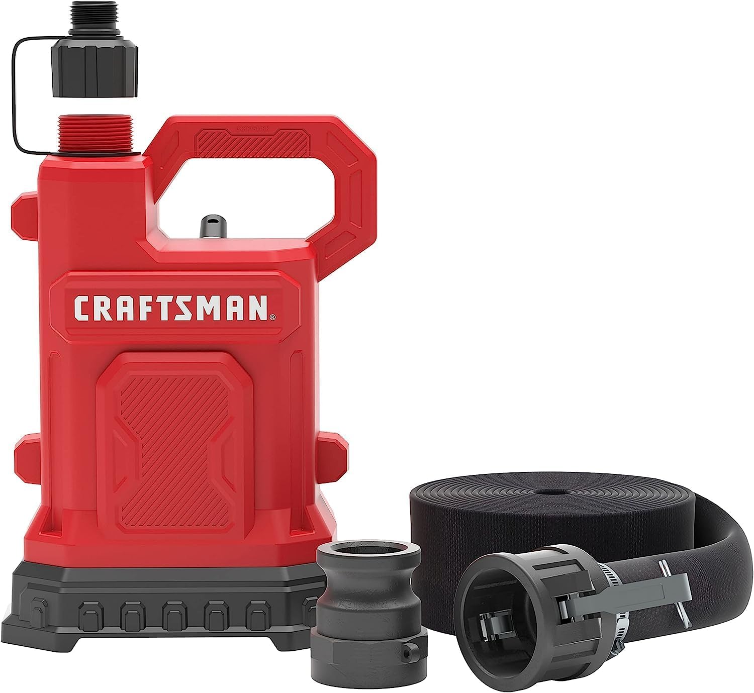 CRAFTSMAN 1/4 HP Thermoplastic Submersible Water Pump with Hose Kit, Pumps up to 2500 GPH
