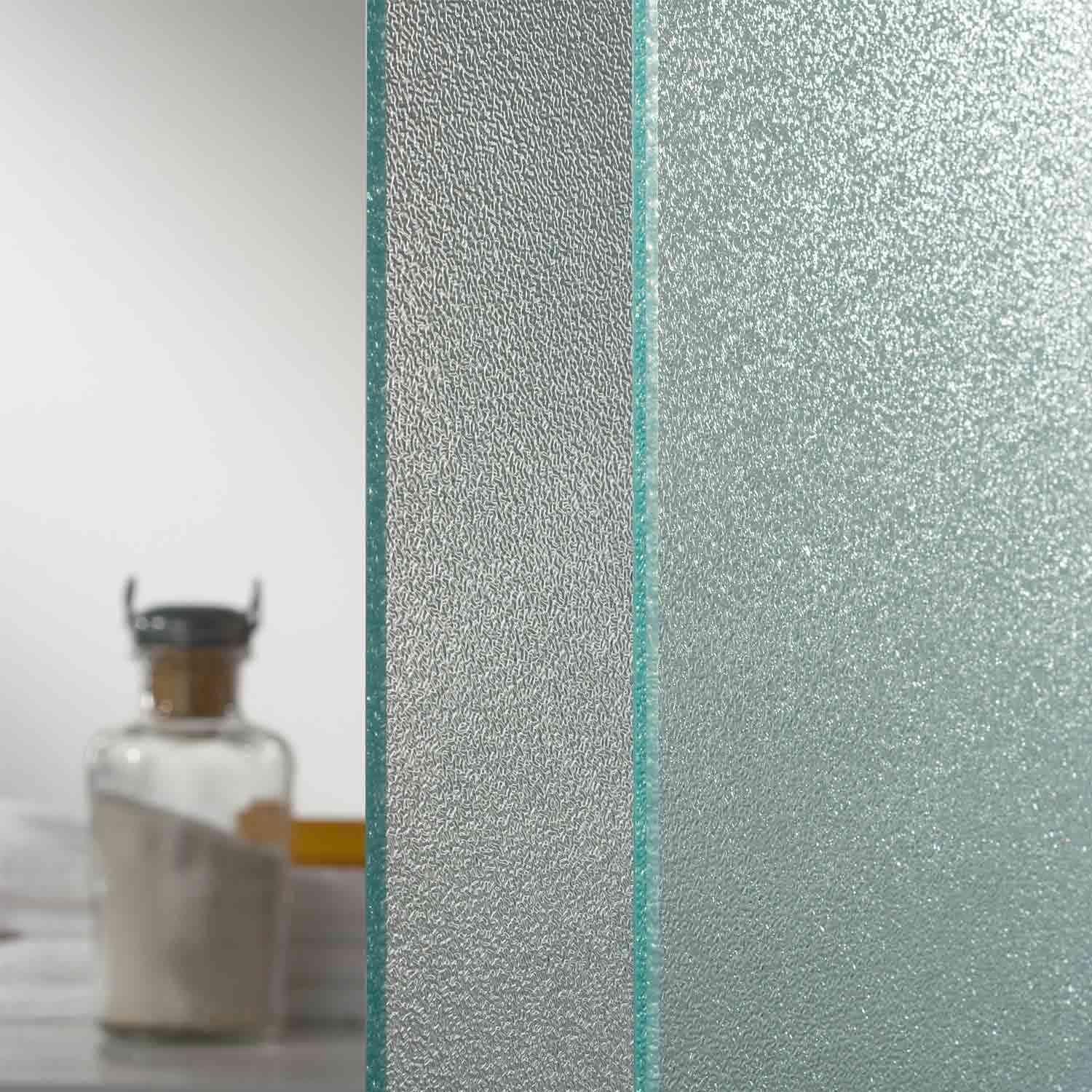 Box Doccia Angolare 80x80 cm 2 Ante Battenti in Cristallo Opaco 6mm H198 Aalborg Duo