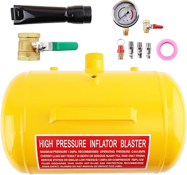 maXpeedingrods 5 Gallon Tyre Inflator Air Tank Bead Seater, 20L Bead Seater Air Blaster Booster Tool with Gauge for Car Truck Wheel Tool