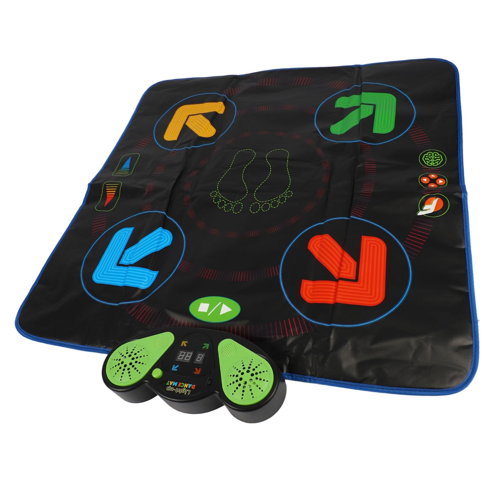 Pad da Ballo per Musica Elettrica Regolabile con 3 modalità di Gioco Pieghevole per Bambini e Famiglie Materiale PVC 90 X 90 Cm