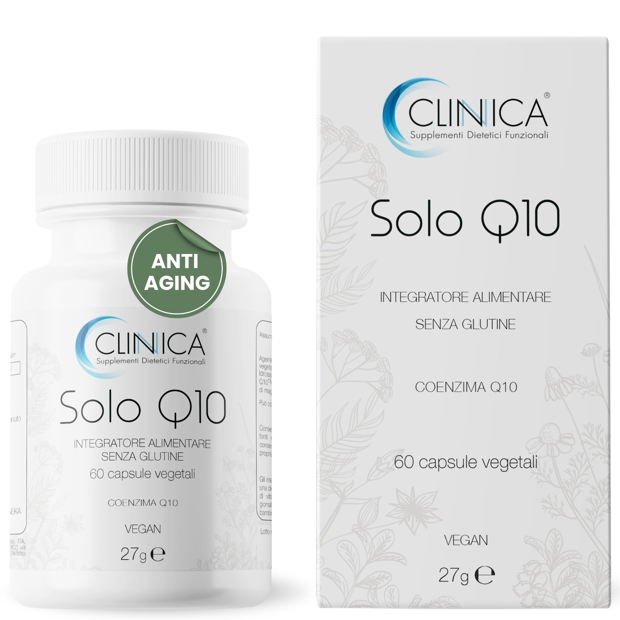 Coenzima Q10 Kaneka 100mg 60 Capsule Vegetali Integratore Coenzima Q10 di Alta Qualità Antiossidanti Integratori, Coq10 Vegan Senza Glutine