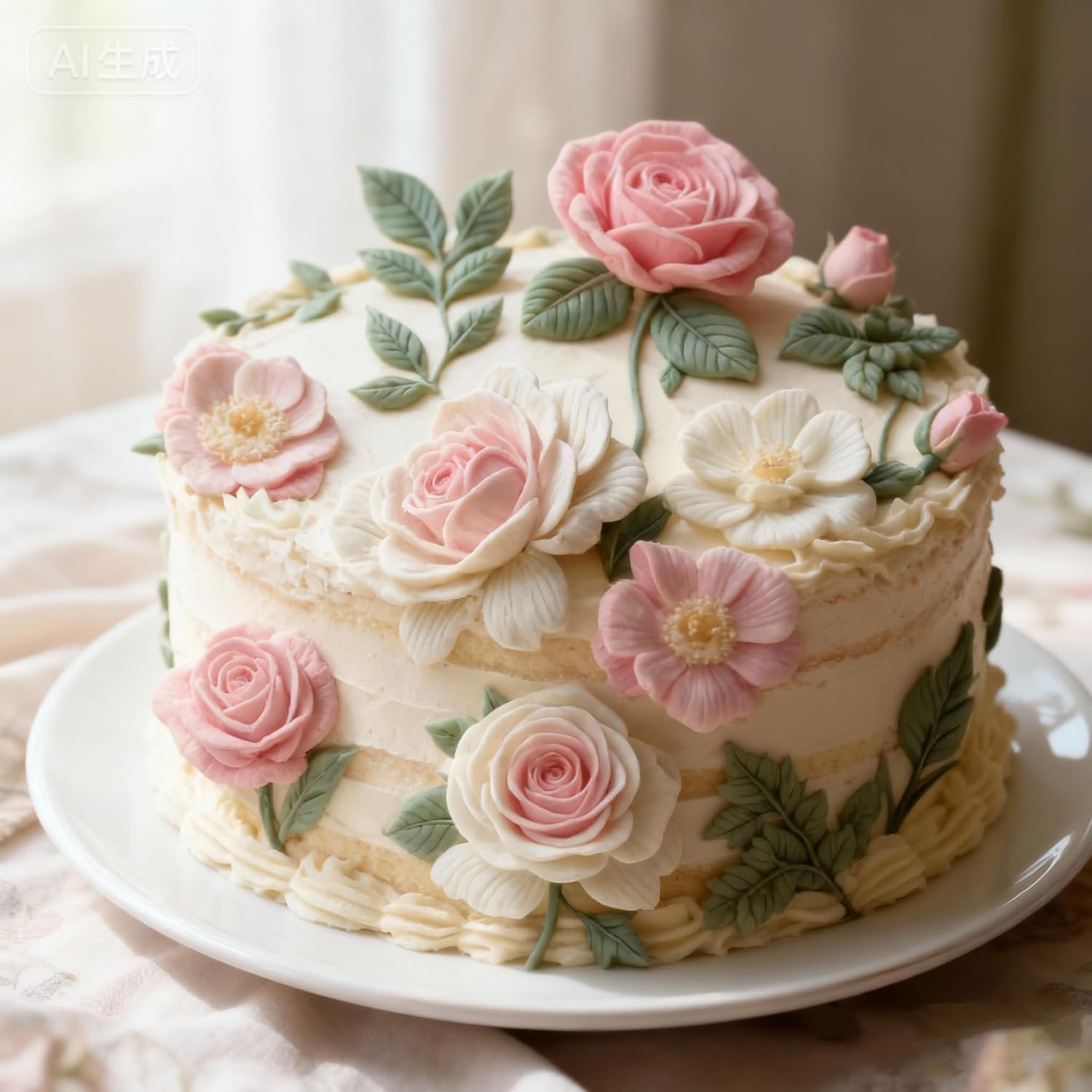 1 Pcs Rose Silicone Mold Floral Wedding Cake Decoration Fondant Mold
