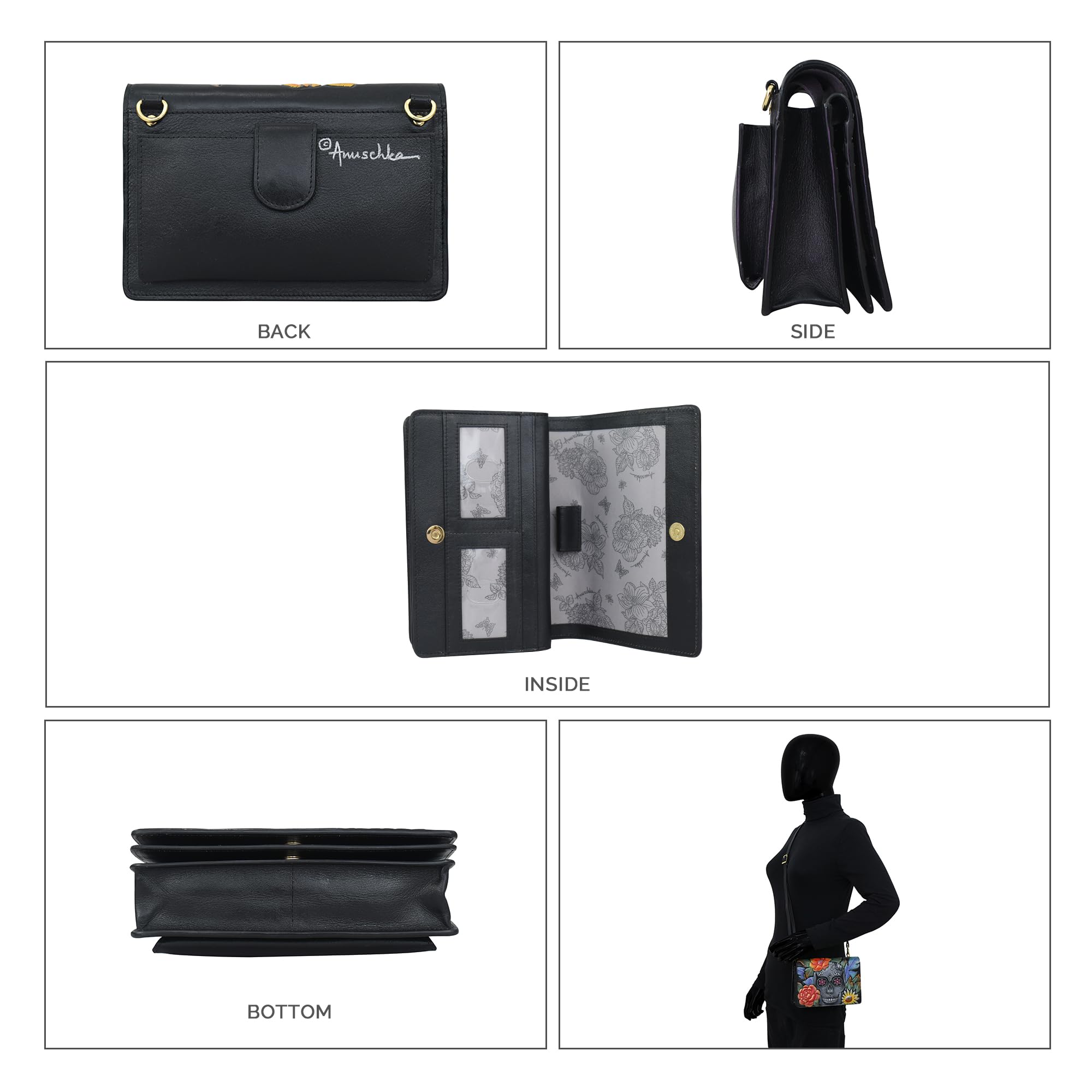 Anuschka Organizer 4 w 1 Crossbody-711
