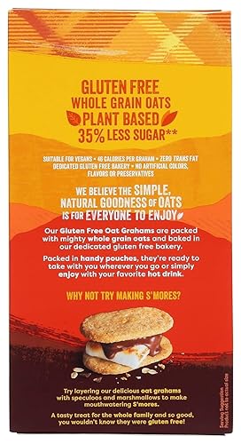 Miniatura 8 de Nairn's Grahams de avena con chispas de chocolate sin gluten, 5.64 onzas, paquete de 6