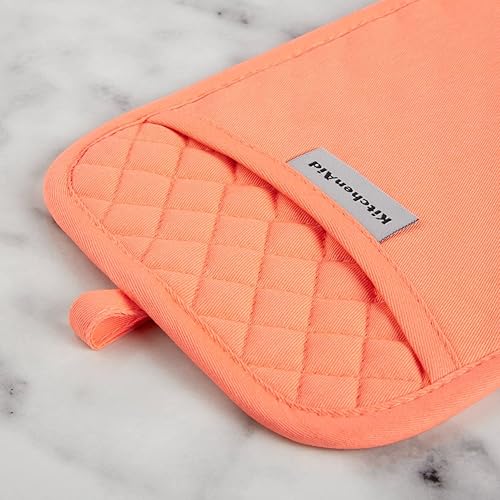 Miniatura 3 de KitchenAid Juego de 2 soportes para ollas asteroides, pájaro del paraíso, 7 x 10 pulgadas