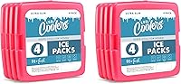 Vista 18 de Cool Coolers de Fit & Fresh - Paquete de 4 paquetes de hielo delgados, paquetes de hielo reutilizables de congelación rápida que ahorran espacio