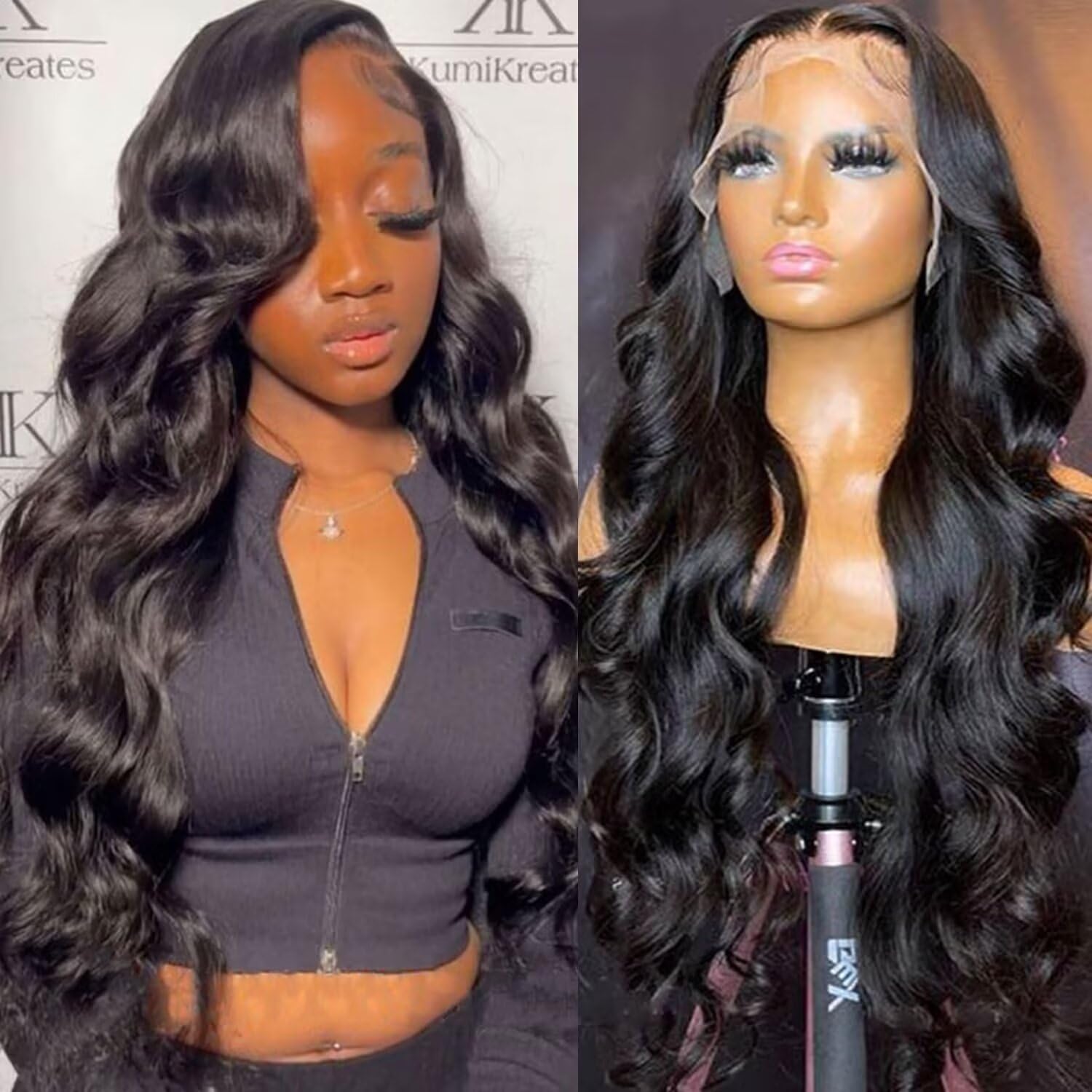 Lemoda 13x6 Body Wave Lace Front Wigs Human Hair 180% Density 13x6 HD Transparent Lace Frontal Wig Pre Plucked 14A Brazilian Virgin Human Hair Wigs for Women 20 Inch