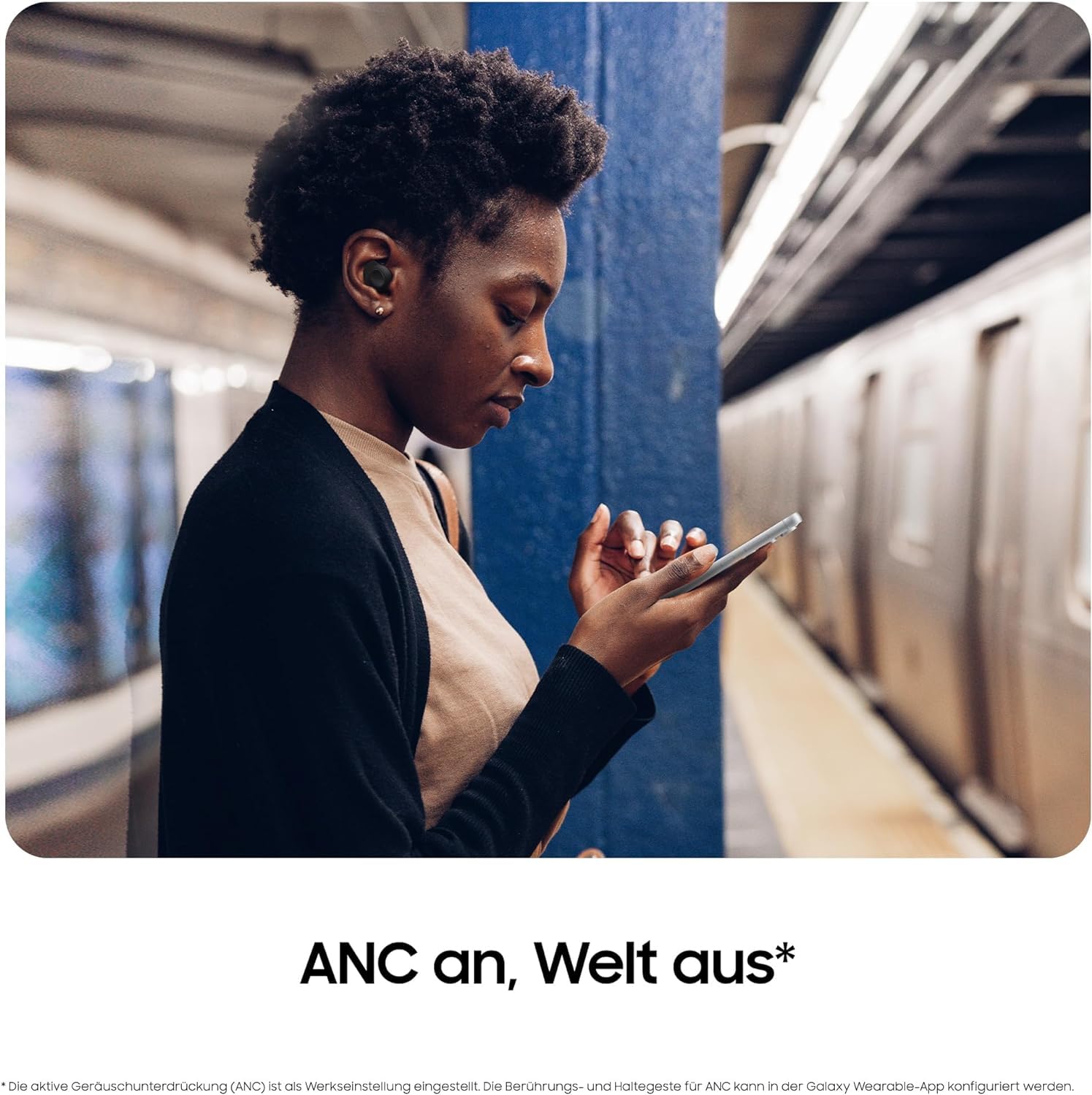 Samsung Galaxy Buds FE Kabellose Bluetooth-Kopfhörer, Active Noise Cancelling (ANC), Komfortable Passform, 3 Mikrofone, Touch Control, Tiefer Bass, Inkl. Ladekabel, White