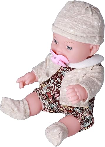 AMONIDA Muñeca de bebé recién nacido, cuerpo suave de moda, juguete de bebé de la vida real para niños para regalo de cumpleaños (Q12G-001C-026