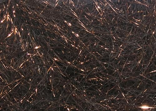 Miniatura 28 de Hareline Fly Tying Ice Dub – Flashy Synthetic Dubbing for Nymphs, Streamers, Steelhead & Salmon Flies Cobre,Martín pescador azul,MINNOW BELLY,Marrón