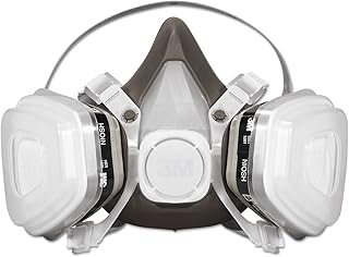 3M Half Facepiece Disposable Respirator Assembly 53P71, NIOSH Approved, Organic Vapor/P95 Respiratory Protection (OV/P95), Large, Permanently Attached Cartridges, 1 Unit