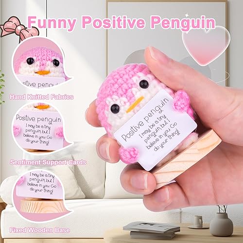 Miniatura 6 de Regalo de berenjena con apoyo emocional hecho a mano, linda muñeca de berenjena de punto, muñeca de ganchillo con tarjeta frontal, para regalo de