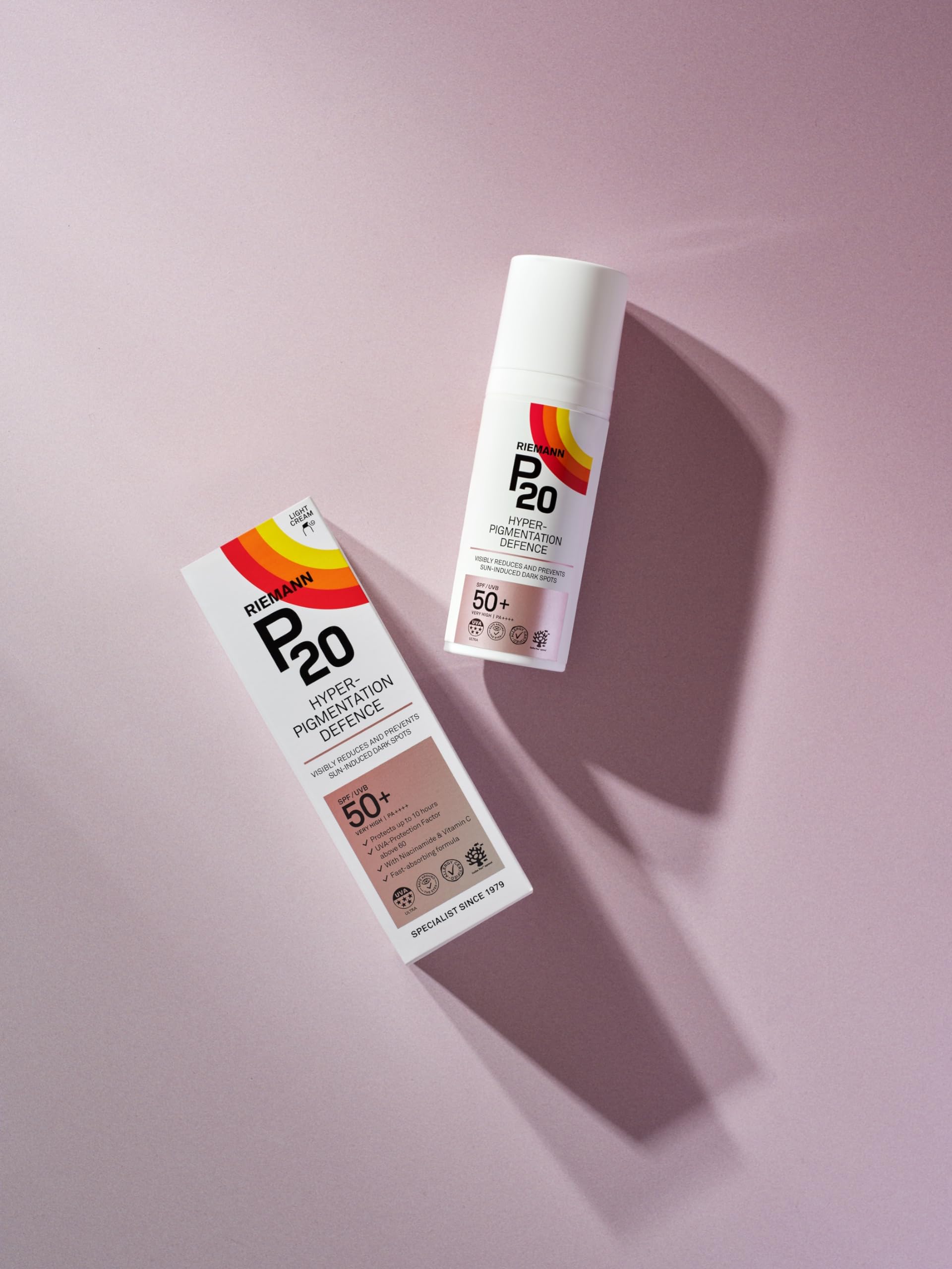 RIEMANN P20 Hyperpigmentation SPF 50+, Face, 50 g, 50 g (Pack of 1) - Image 2