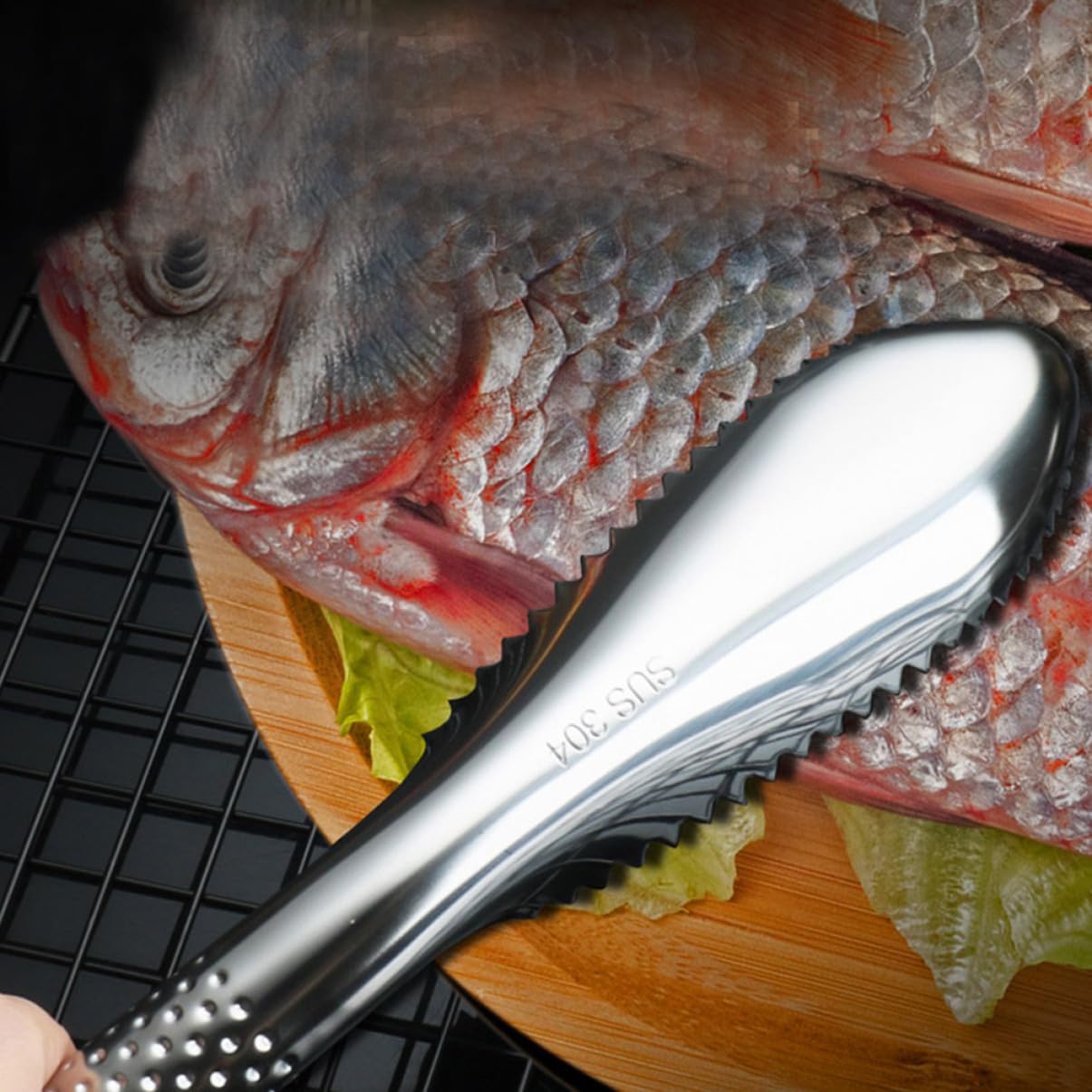 PRETYZOOM 4 Pz Attrezzo Squamatori Portatili per Pesci Disincrostante per Pesce Squama Pesce in Metallo Gadget da Cucina Strumento per Pulire La Pancia del Pesce Acciaio Inossidabile