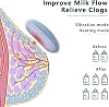 Warming Nursing Massager Postpartum Breastfeeding Essentials Heat & Vibration Support Duct Clogging Mastitis Improve Milk Flow and Congestion 2 Pads