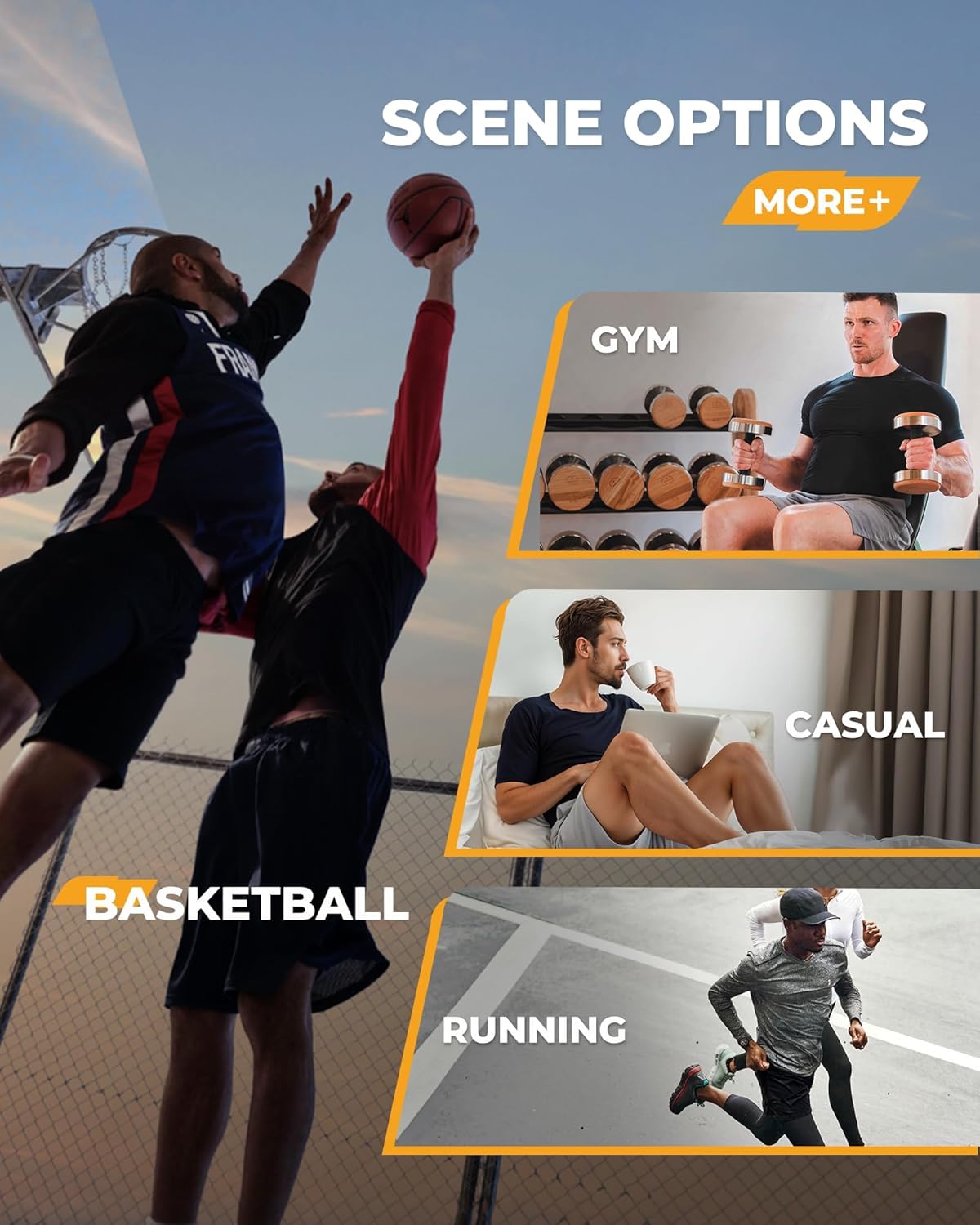 2 Pack Mens Gym Basketball Shorts - Athletic Black Workout Quick Dry Shorts with Pockets for Casual Running - Image 4