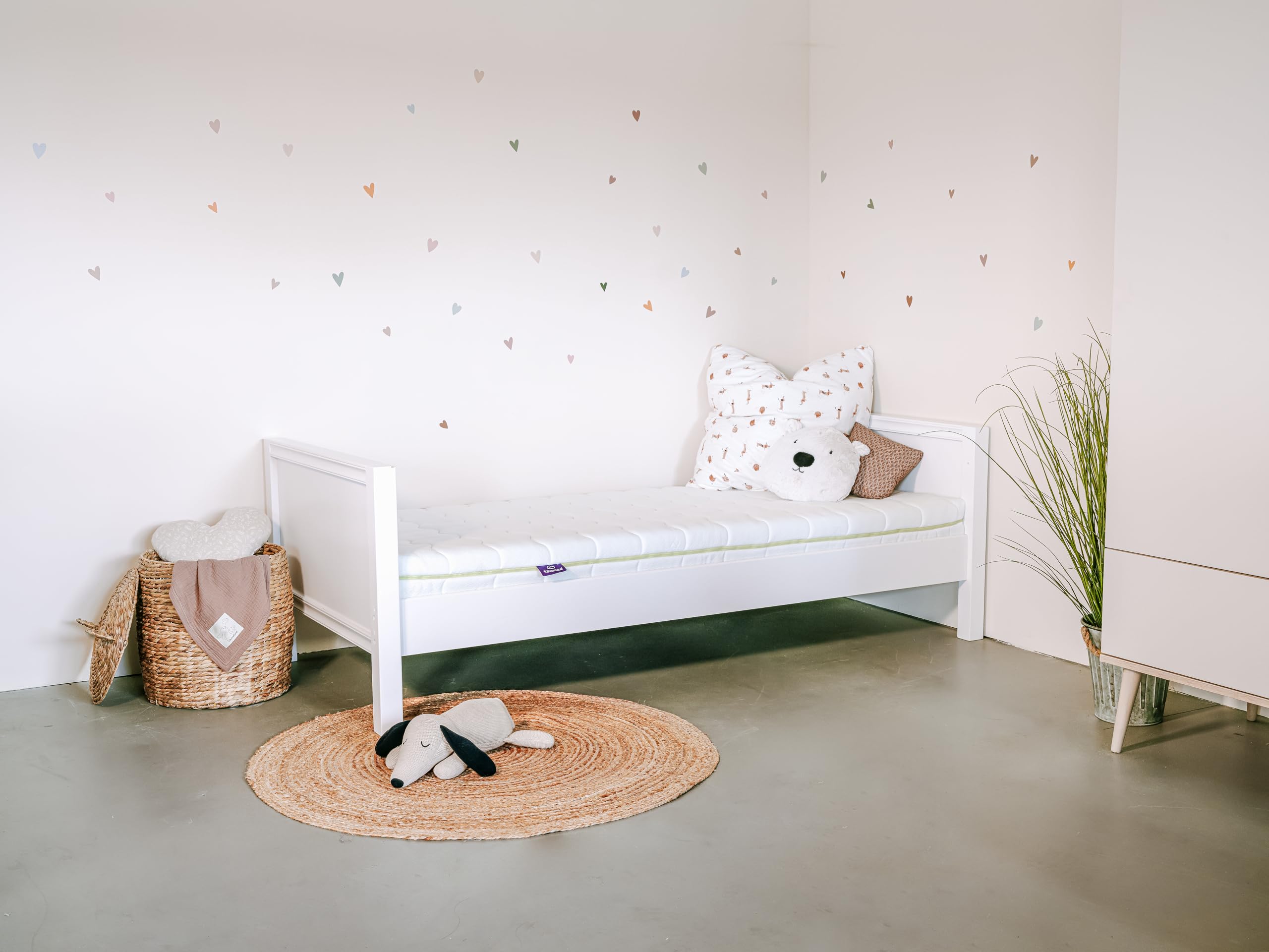 TRÄUMELAND - Colchón Infantil de 90 x 200 cm Air Flow Child | Colchón de Espuma fría Transpirable para un Clima Saludable para Dormir | Ergonómico, Certificado Öko-Tex 100, Apto para alérgicos