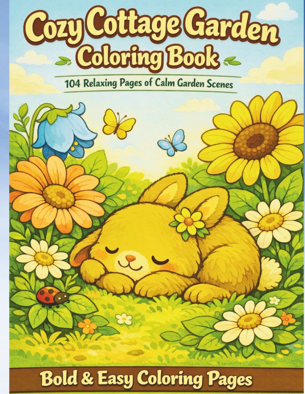 Cozy Cottage Garden Coloring Book: Hand-Drawn Pages of Calm, Detailed Garden Scenes for Relaxation