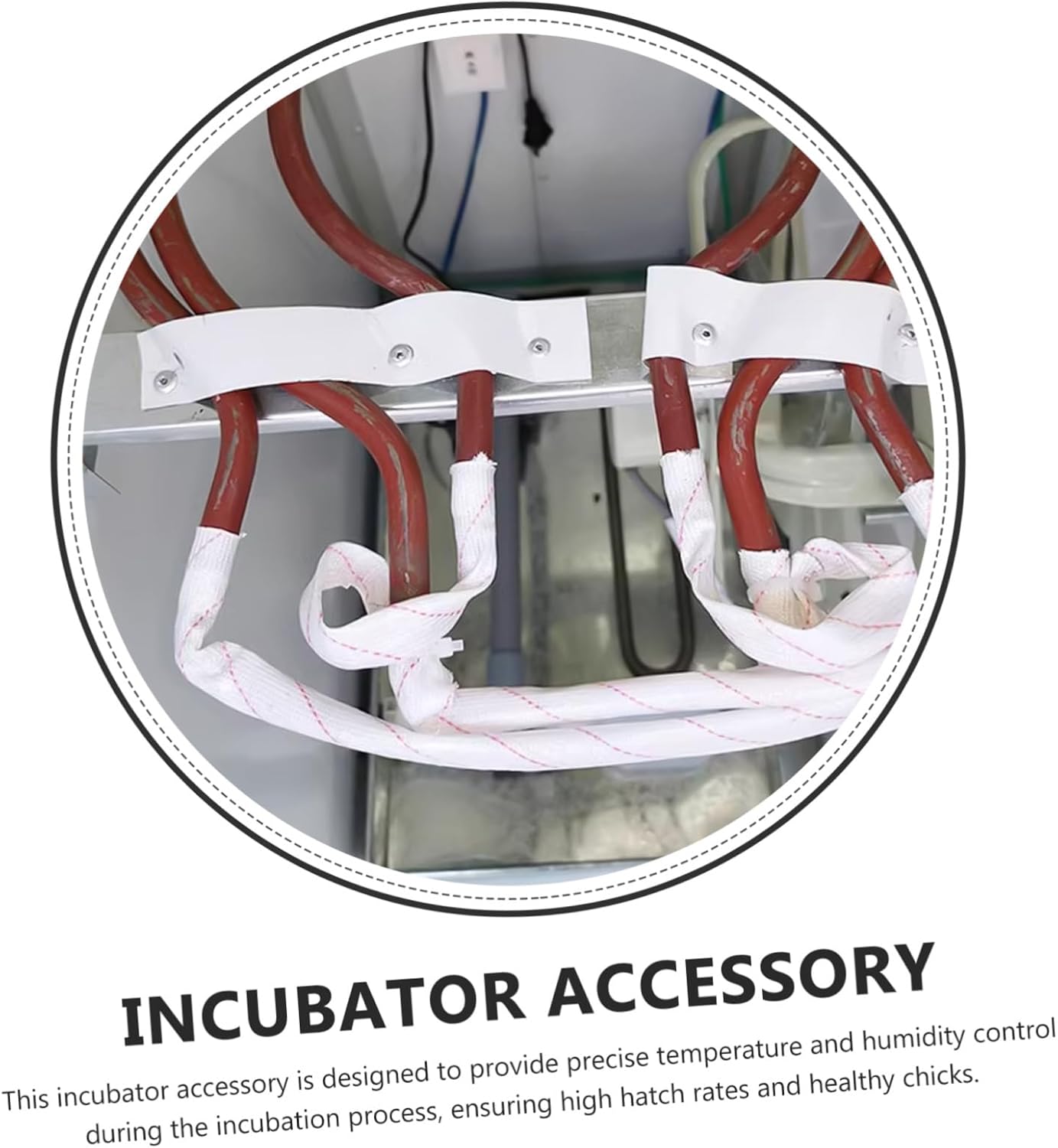 Abaodam Incubator Humidification Tube Heating Tube for Chicks Ducks Geese Efficient Incubator Heater System
