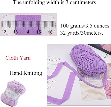 goloT-Shirt Crochet Yarn for DIY Knitting Bulky Yarn for Hand Knitting