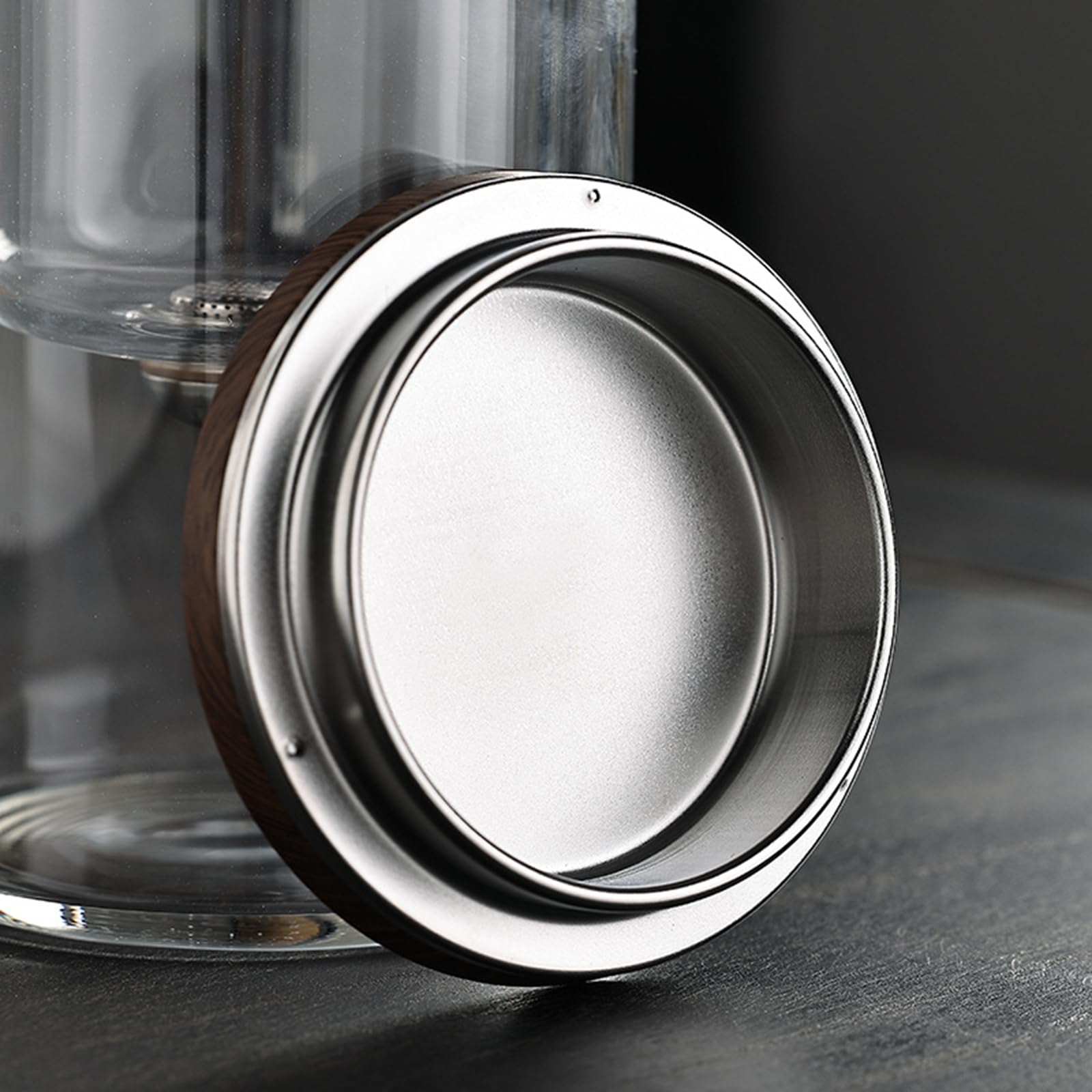 Magische Teekanne mit Sieb, Magische Hexerei Verzauberte Teekanne aus Glas mit langem Auslauf, Wassertrennung Borosilikatglas Teekanne, magnetische Hexerei Teekanne für losen Tee,Clear,800ml