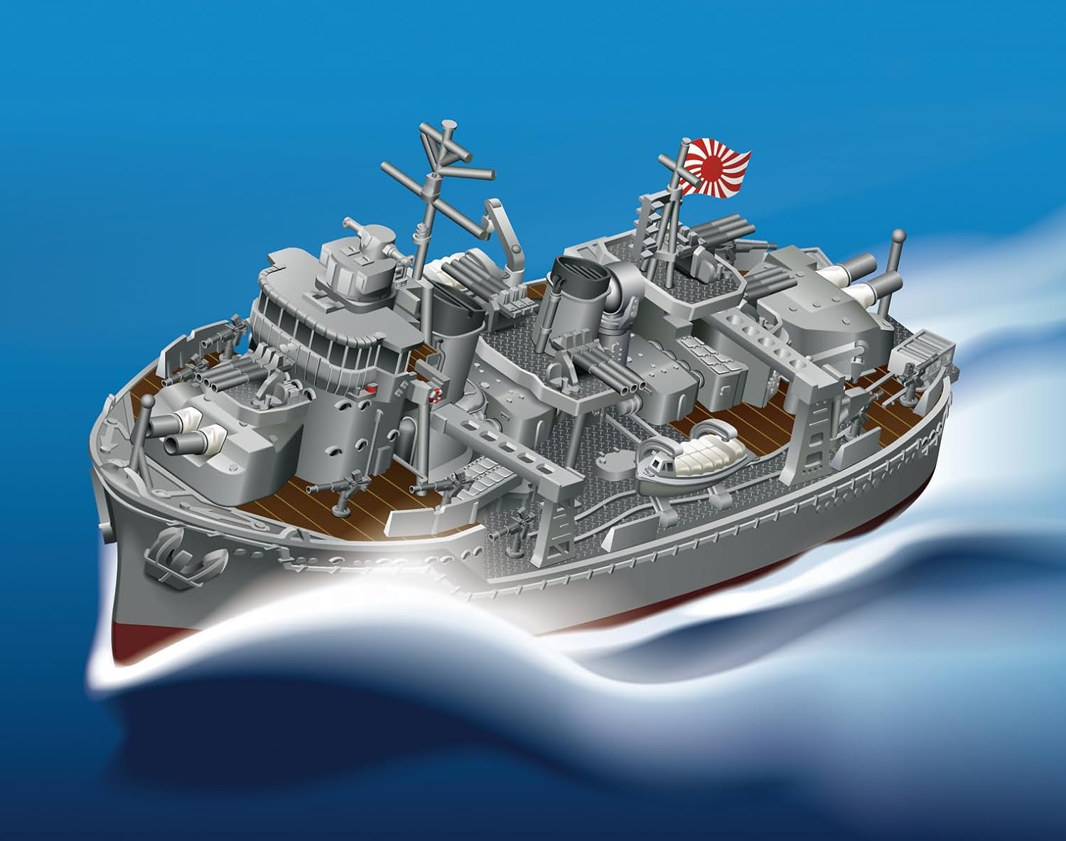 Fujimi Mokei Chibimaru Collection Series No. 5 EX-1 Chibimaru Fleet Snowflake (Etched Parts Included) TK-5 EX-1