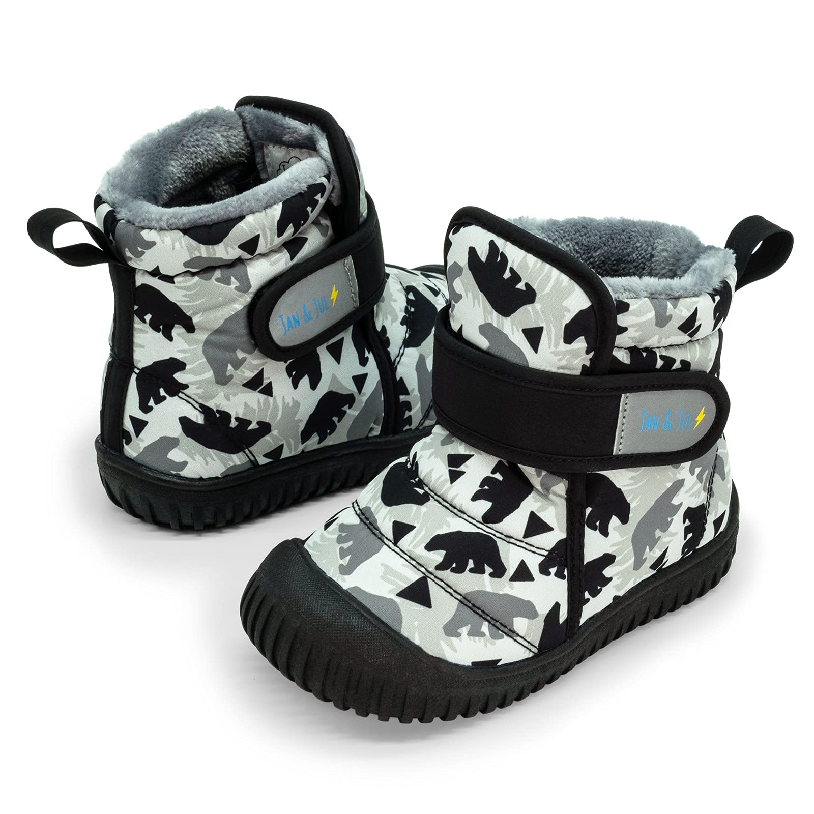 JAN & JUL Botas de invierno Toasty-Dry para niños pequeños, Bear, 28 EU