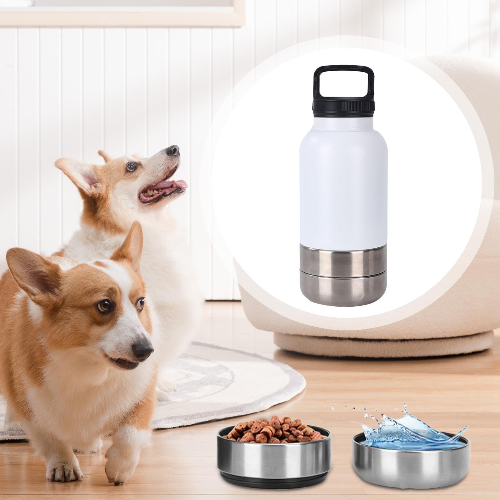 Borraccia Da Viaggio Cani Dispenser D'Acqua Portatile Da 1,52 L Per Cani | Borraccia Antigoccia Cuccioli Per Viaggio Appartamento Outdoor Road Trip Escursioni Campeggio Passeggiate Picnic Dormitor