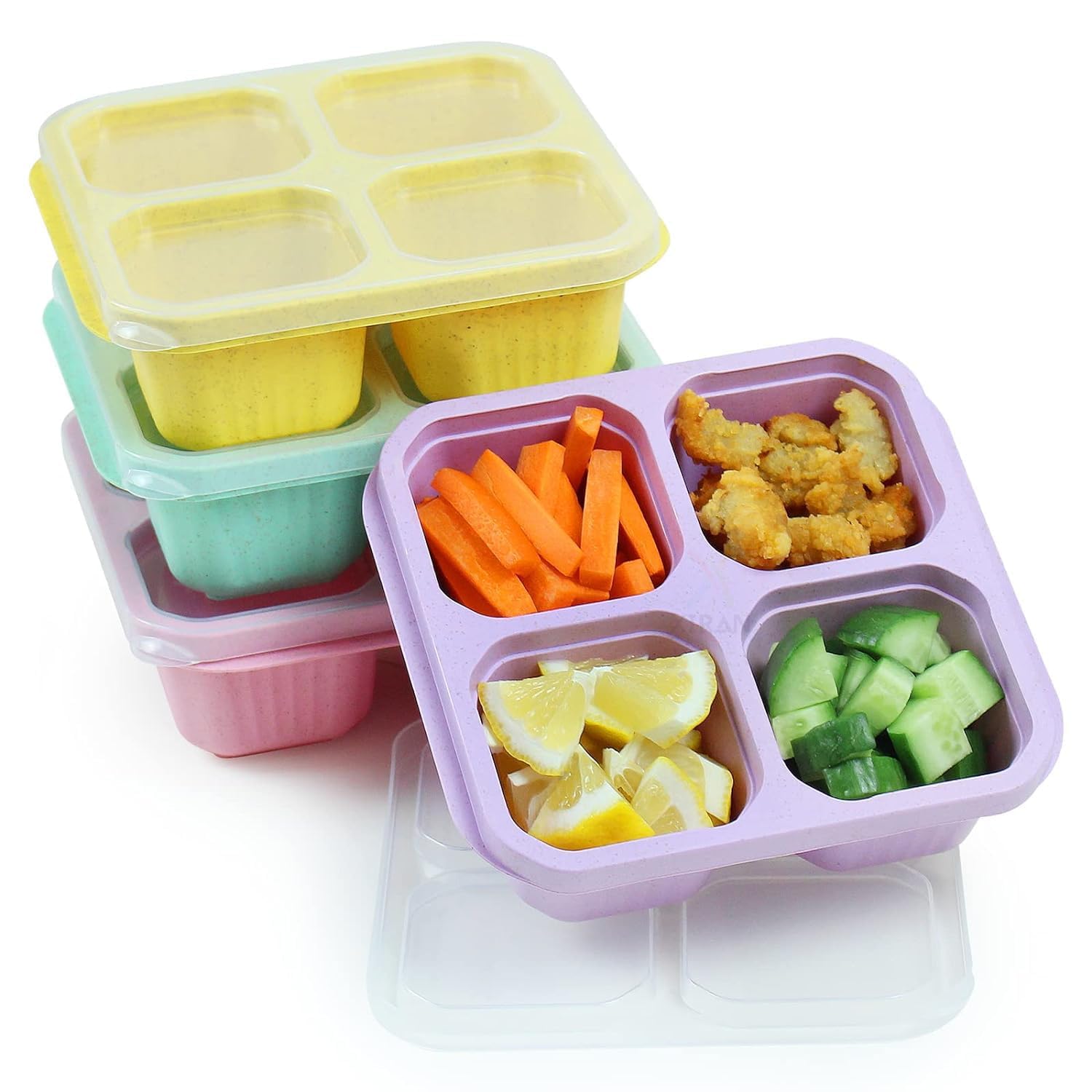 Vetalic Polypropylene Lunch Box, Fridge Storage Boxes, Dry Fruits Containers Storage, Fridge Organiser, Storage Containers Kitchen, Lunch Box Kids, Adults (Pack Of 4, Multicolor) (B0D5D9GTBF) Amazon Price History, Amazon Price Tracker