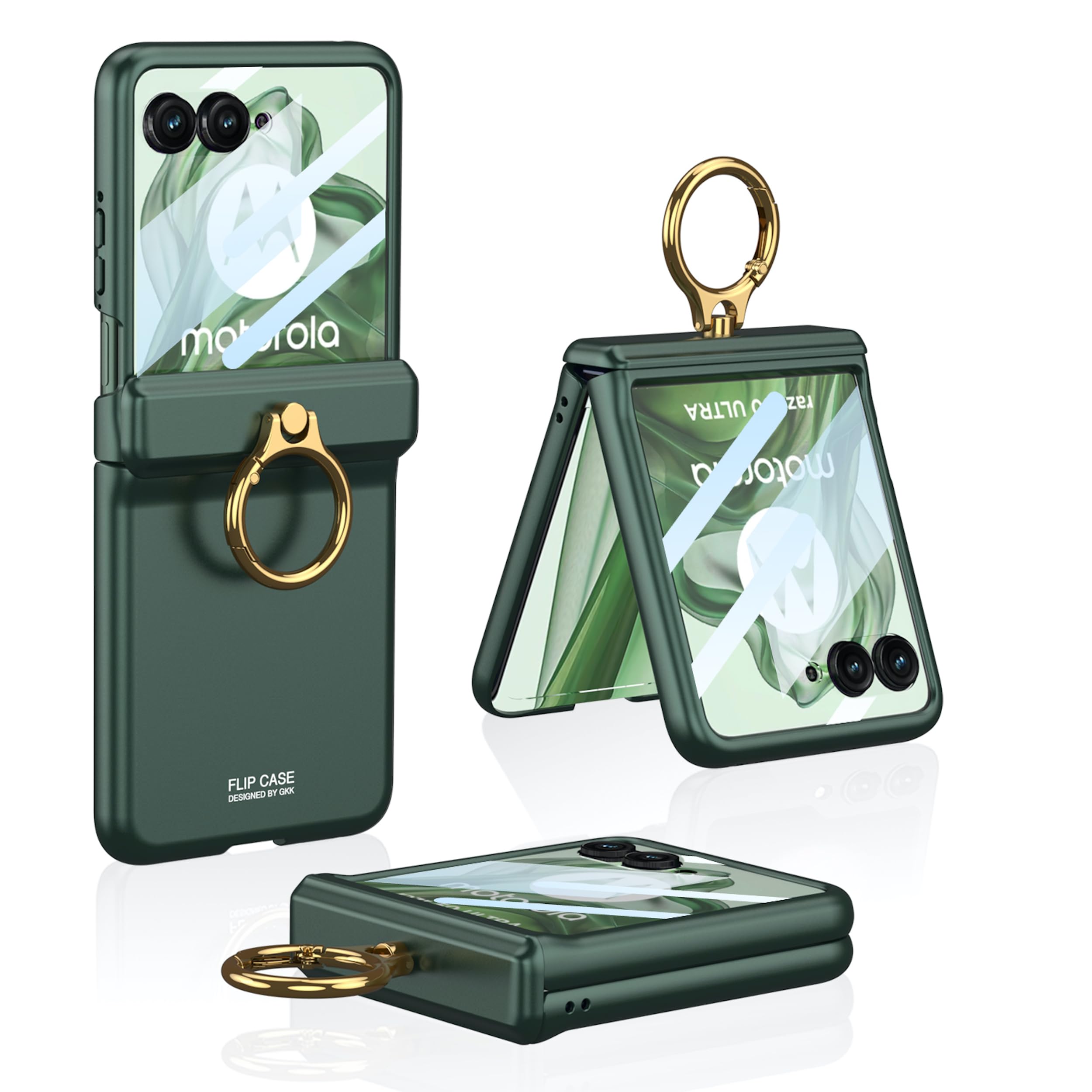 BOUNCEBACK Slim Case/Cover with Magnetic Hinge Protector & Ring for Motorola Razr 50 Ultra 5g / Motorola Razr 50 Ultra Case Cover - (Green | Polycarbonate) (B0DF5N5DP1) Amazon Price History, Amazon Price Tracker