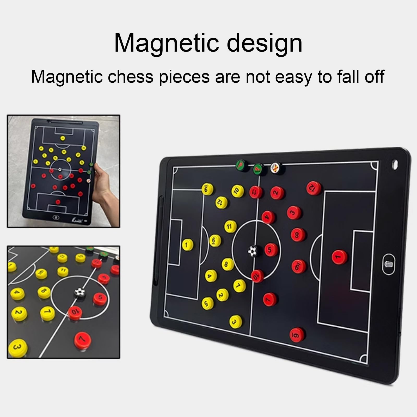Pizarra Táctica de Fútbol LCD, Pizarra Magnética de Entrenamiento de Fútbol